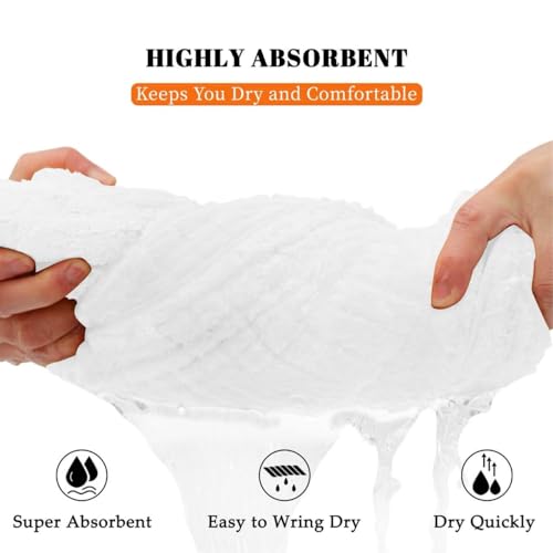 Bath Towels Set of 4 Extra Large 35 x 70 Inches,Luxury Thick High Absorbent and Quick Dry Bath Sheet,Ultra Soft Microfiber,Bathroom,Beach,Yoga,Sport,SPA,Fitness (White) - color: White, style: 4 Piece Bath Towels