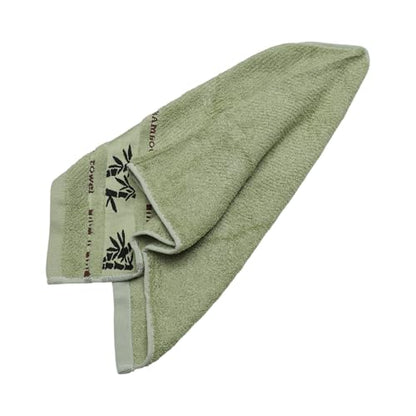 1 Pcs Towels Ink Bamboo Jacquard Bath Towel Microfiber Bamboo Fiber Green 33x74cm