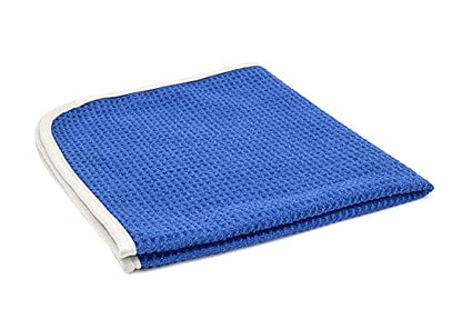 Autofiber No Streak Freak Microfiber Window and Mirror Waffle Towel - Pack of 3, Blue (16 inch x 16 inch) - color: Blue, size: 3 pack