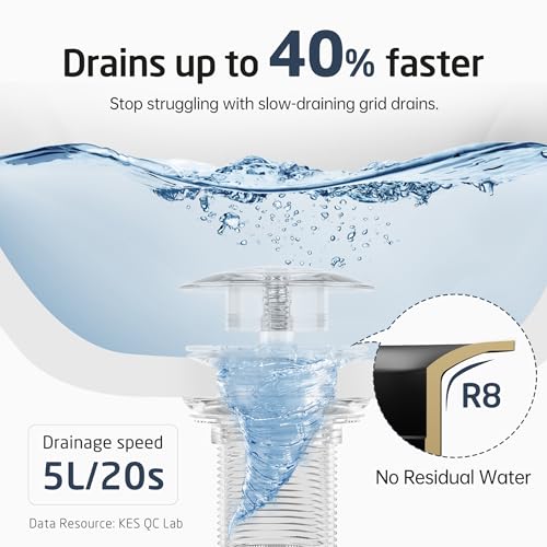 Black Bathroom Sink Drain with Anti - Clog Basket Drain, Pop Up Drain for Bathroom Sink with Hair Catcher, All Metal Vessel Sink Stopper with Overflow Matt Black, S20002A-BK - color: Matte Black