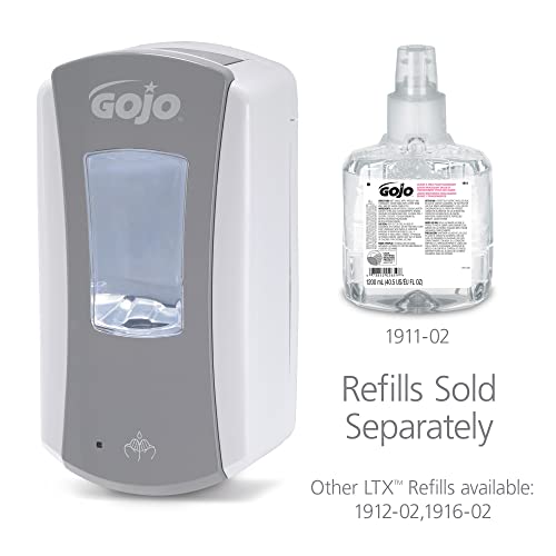 GOJO LTX-12 Touch-Free Foam Soap Dispenser Gray/White 1200mL 1ct - 1984-04 - color: Gray/White