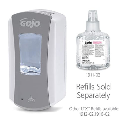 GOJO LTX-12 Touch-Free Foam Soap Dispenser Gray/White 1200mL 1ct - 1984-04 - color: Gray/White
