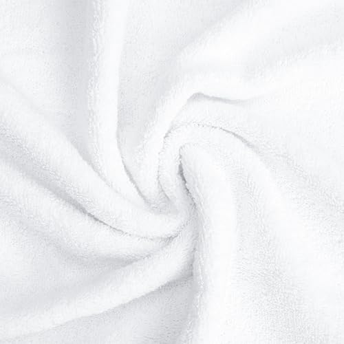 American Soft Linen Salem Washcloth Sets, 4 Piece Luxury 600 GSM 100% Cotton Washcloths for Bathroom, 13x13 inches Washrags Premium Quality Hand Face Towels, White - color: Snow White, size: 13x13"
