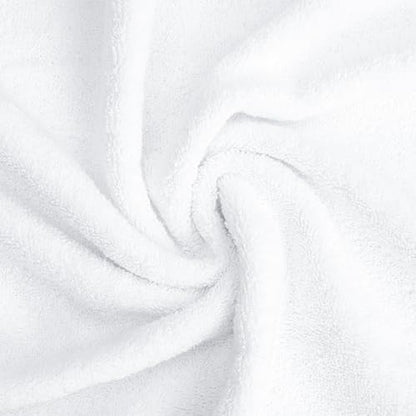 American Soft Linen Salem Washcloth Sets, 4 Piece Luxury 600 GSM 100% Cotton Washcloths for Bathroom, 13x13 inches Washrags Premium Quality Hand Face Towels, White - color: Snow White, size: 13x13"