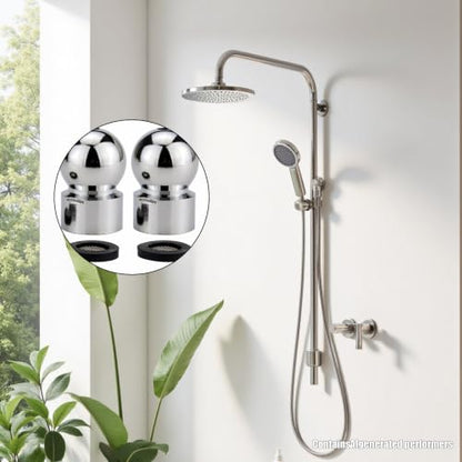 2 Pack Shower Head Swivel Adapter 1/2 Inch Shower Arm