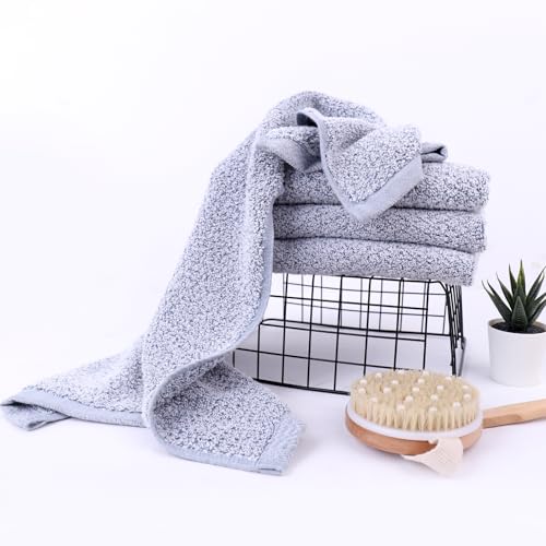 Everplush 4-Piece Premium Hand Towel Sets: Super-Soft, Highly Absorbent & Quick Drying Bathroom Towels – Versatile for Hotel, Bathroom, Shower, Spa, 16x30 Inches (Dusk, 16" x 30") - color: Dusk