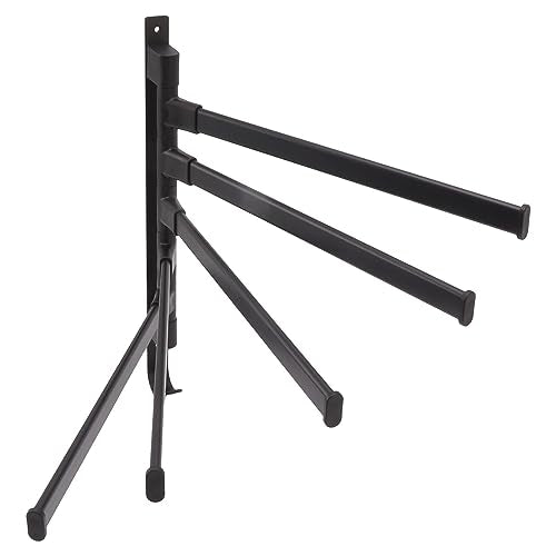 Heavy Aluminum Swivel Towel Bar, Matte Finish Wall Mounted Rack with Hooks Organize Towels and Clothes Save Space with Multi Arms Rustproof Suitable for Bathroom Bedroom Kitchen - color: 5 Arms