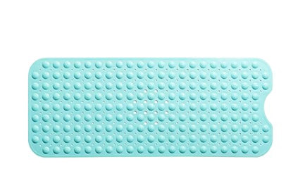 Extra-Long Non-Slip Bathtub & Shower Mat 39”x16” (Smooth/Non-Textured Tubs Only) Safe, Clean, Machine-Washable, Superior Grip&Drainage, Vinyl, Opaque Aqua/Blue-Green - color: Opaque Aqua (Blue-green), size: 39" x 16" (Rectangular)