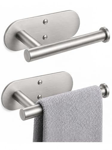 2Pcs Hand Towel Holder For Bathroom, Brushed Nickel Small Hand Towel Racks Bar Hanger For Rv Kitchen Wall Mounted, Thicken 6.3" SUS304 Stainless Steel Towel Ring Modern Contemporary Heavy Duty, 2 Pack - color: Silver