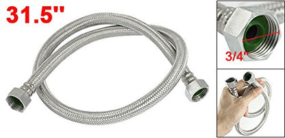 uxcell 31.5 Inch Shower Hose Bathroom Stainless Steel Extra Long Shower Head Hose Handheld Showerhead