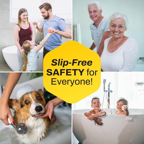 [Made in Korea] Ultra-Thin Bathtub Non Slip Stickers - Diamond Grip Non Slip Bathtub Stickers with Strong Adhesive for Elderly and Safety Use (10)