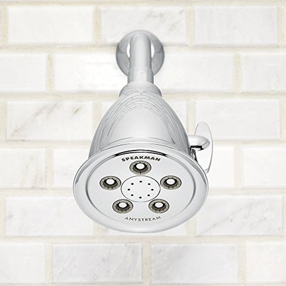 Speakman, Polished Chrome S-2005-HB-E2 Hotel Anystream 2.0 GPM Adjustable Shower Head - color: Polished Chrome, size: 2 GPM