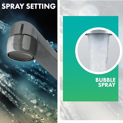 Niagara Conservation N3210BBN-PC-TU 1-Spray 1 GPM .94-in. Pressure-Compensating Bubble-Spray Faucet Aerator Brushed Nickel, 6-Pack | Bathroom Sink and Kitchen Sink Aerator for Home Improvement - color: Brushed Nickel, style: 1.0 GPM (Bubble)