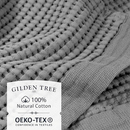 GILDEN TREE Waffle Bath Sheet Quick Dry Towel, Thin Luxury Bath Towels, 40x80 Large Bath Towels 2 Pack Bath Sheets, Modern Style (Slate) - color: Slate, size: Bath Sheet (40" x 80") 2 Pack