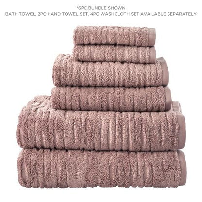 SKL Home CloudSoft Cotton Luxury 4 Pc Bath Towel Set, Clay - color: Clay, style: Bath Towels (Set of 4)