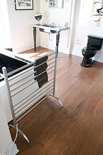 Amba Solo 33" Freestanding 10 Bar Towel Warmer in Brushed - color: Brushed