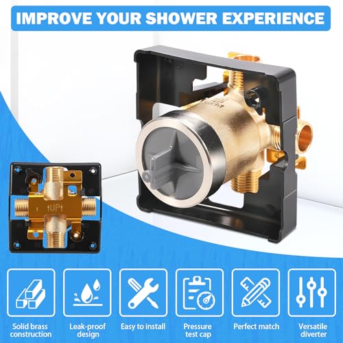 R10000-UNBX MultiChoice Tub and Shower Rough-In Valve Body, 1/2-Inch | Fits Delta 13/14, 17 and 17T Series Trim Kits; Universal Inlets Support PEX, Copper and CPVC Connections - style: R10000-UNBX