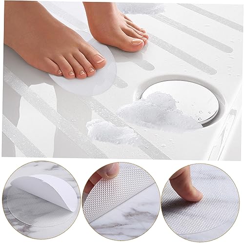 COLLBATH 30pcs Bathtub Non Slip Stickers Shower Stickers Adhesive Decals for Shower Floor Non Slip Adhesive Decals