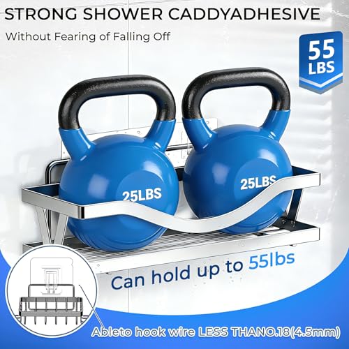 Shower Caddy Adhesive Replacement Hooks, Heavy Duty Waterproof Strips, No Drilling for Bathroom Shelves, Kitchen Racks, and Soap Holders (Transparent-4 Pack 3 Hook) - color: Transparent-4 Pack 3 Hook
