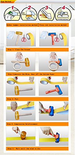 Printed Watch Your Step Black Yellow Anti Slip Tape 1.97 Inch x 16.4 Foot Anti-Slip Tape, Floor Tape,Stairs Tape,Safety Tape Roll