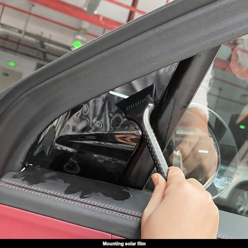 EHDIS Window Tint Tool Mini Quarter Window Squeegee Small Rubber Scraper Kit for Front Windows Rear Glass Shower Cleaning, Auto Car Glass Film Installation