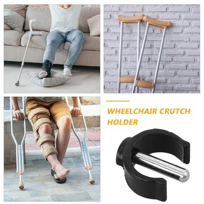 Ciieeo Adjustable C-Shape Latch Clamp Clips for Walker and Crutch Accessories Secure Buckle Handle Clips for Folding Walking Sticks 4-Pack Durable Replacement Safety Clips