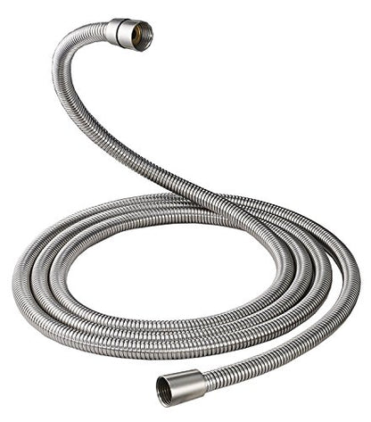 Homevacious 100 Inch Replacement Handheld Shower Hose Brushed Nickel | Brass Fittings Extra Long Flexible Stainless Steel