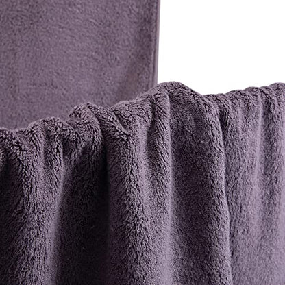 3PC Bathroom Towel Set for Face and Body, Sensitive Skin Lavender Purple Luxury Towels Set for Adult Students Kids Baby, Super Soft Highly Absorbent Towels Set for Bathroom 3 PC