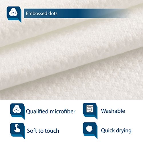 Barossa Design Soft Microfiber Fabric Shower Liner or Curtain, Hotel Quality, Machine Washable, Water Repellent, Cream, 70 x 72 inches - color: Cream, size: 70"W x 72"L (Pack of 1)
