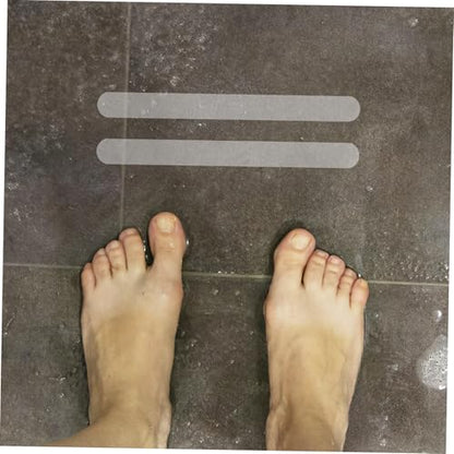 24pcs Non- Floor Stickers Transparent - Shower and Bathtub Decals for Safe Bathroom Use Easy to Install for Stairs and Slippery