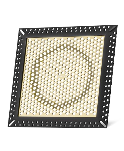 Square Shower Drain Hair Catcher, Anti-Clogging, 6 inch | 304 Stainless Steel and TPE Material/ Not Moving / Easy Clean / Fast Drainage / Fits Bathroom Hair Catcher for Shower - color: Matte Black & Brushed Gold, size: 6 inch