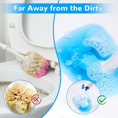 36 Count Flushable Toilet Bowl Cleaner Refills, Toilet Cleaner Refill Pads | Flushable, Disposable, Toilet Fresh, Bathroom Toilet Brush Refills, Accessories Supplies Starter Kit, Ocean Scent, No Handle - color: Blue - 36 Refills (Ocean Scent)