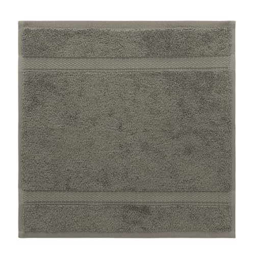 Supreme Terry 3-Piece 100% Turkish Cotton Towel Set, Hotel Quality Soft & Absorbent, 1 Luxury Bath Towel 1 Hand Towel 1 Washcloth-Dark Grey - color: Dark Grey, size: 3 Pcs Set