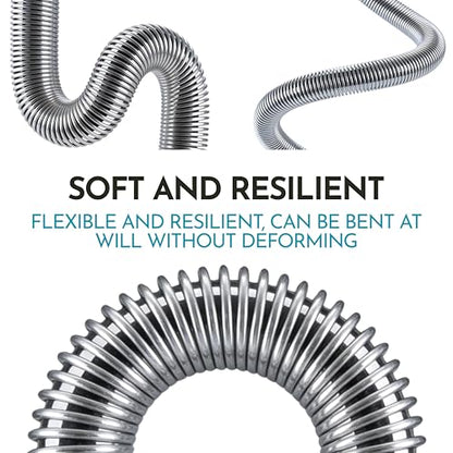 Shower Hose, 59Inch /150cm Shower Head Hose Replacement Showerhose Extra Long Stainless Steel Flexible and Durable High-Pressure Bathroom Accessory, 1 PCS