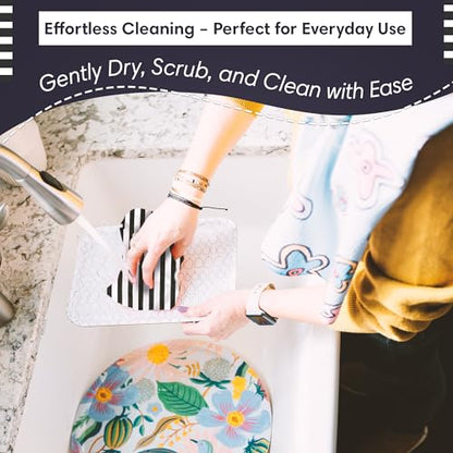 Double-Sided Microfiber Washcloths, Waffle Weave Kitchen Washcloths for Use | 12x12 Inch, Super Absorbent, Lint-Free, Fast Drying, Cleaning Dishes, Cars & More, Durable & Soft, Betsy Black/White Home Use - color: Betsy- Black/White