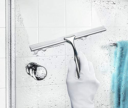 CON:P SA119 Stainless Steel Shower Wiper Includes Holder