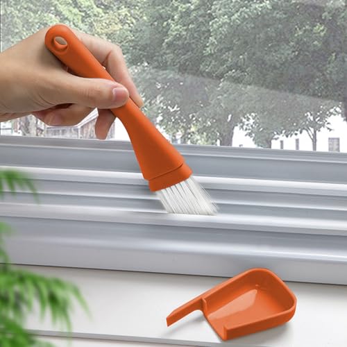 Gap Cleaning Brush for Narrow Spaces, Tile Gap Scrubber, Compact Crevice Cleaning Tool for Window Tracks, Appliances, and Household Use - color: Orange Color