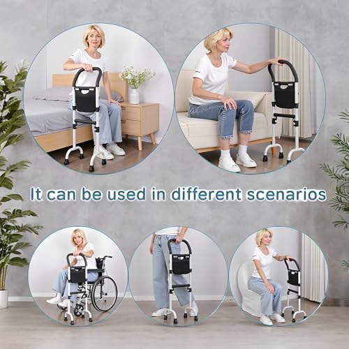 Stand Assist Updated-Movable Standing Aid Rail for Couch, Chair, Bedside, Toilet. Assistance Handle for People with Limited Mobility. Safety Grab Bar for Standing. - size: Model C