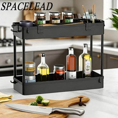 Slim Storage Cart 3 Tier,Bathroom Organizer Rolling Utility,Mobile Shelving Unit Slide Out for Office, Kitchen, Laundry Room & Narrow Places,Black - color: Black