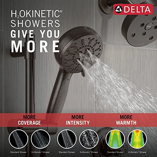 Delta Faucet ProClean Oil Rubbed Bronze Hand Shower with Slide Bar, Handheld Shower with High Pressure Spray, Shower System with Handheld, Venetian Bronze 51584-RB - color: Venetian Bronze