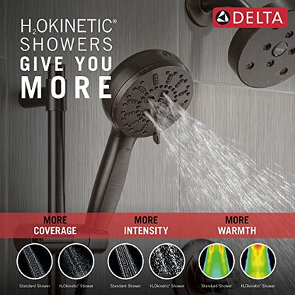 Delta Faucet ProClean Oil Rubbed Bronze Hand Shower with Slide Bar, Handheld Shower with High Pressure Spray, Shower System with Handheld, Venetian Bronze 51584-RB - color: Venetian Bronze