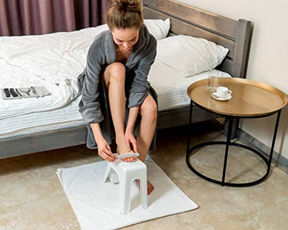 Demi's Home Shower Foot Rest - Pedicure Foot Rest - White - (Supplies Not Included) - color: White
