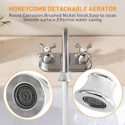 Faucet Aerator Compatible with Moen 101964 116618, Fit for Shower Bathroom Kitchen Faucet Parts, High Flow Sink Aerator Replacement, 2.2 Gallon Per Minute, Finish Chrome - color: Chrome