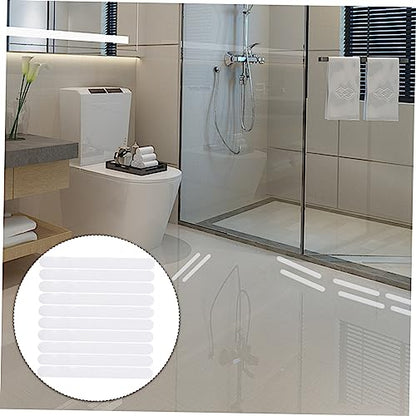24pcs Transparent Slip Bath Safety Strips Adhesive Stickers for Bathtubs Showers Floors and Stairs Non Slip Treads for Bathroom Safety - size: 24 pcs