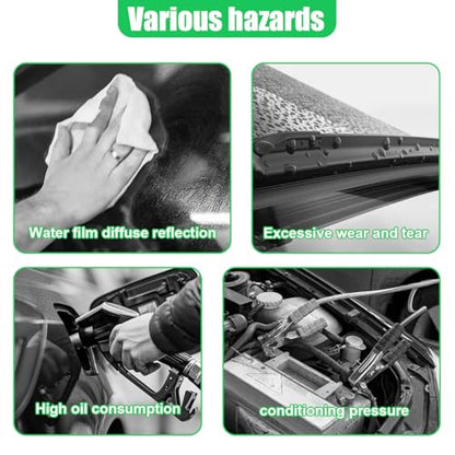 Silicone Car Water Blade Squeegee, Flexible Car Detailing Drying Blade, Streak-Free Auto Window Wiper Scraper for Windshield, Tinted Windows, Mirror & Shower Door, Safe for Ceramic Tile(1PC)