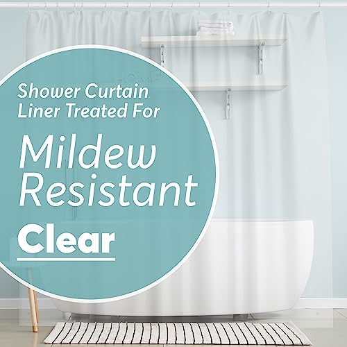 BigFoot Shower Curtain – 72 x 84 PEVA Premium Shower Curtain with Rustproof Metal Grommet and 3 Magnetic Weights – Odor Free and Compatible with Standard Showers, Clear - color: 1a Peva Clear Premium, size: 72"W x 84"L (Pack of 1)