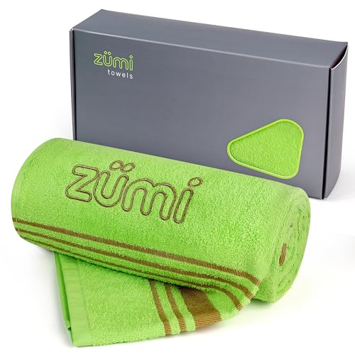 100% Cotton Quick Dry Travel Towel - Soft, Thin, Compact, Highly Absorbent, Lightweight Camping Towel for Beach, Gym, Bath, Shower, Swimming, Dorm, RV - Green - color: Green Large
