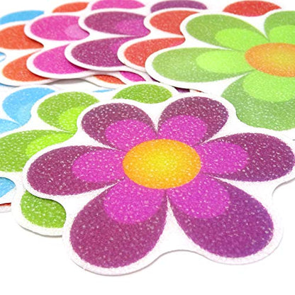 Honbay 10PCS Colorful Adhesive Decals Non Slip Bathtub Stickers for Slippery Surfaces