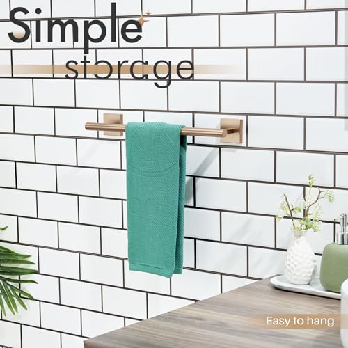 KOKOSIRI Hand Towel Bar Bathroom Towel Holder for Bath Kitchen Cabinet Towel Rails 16 Inch Champagne Bronze Stainless Steel B4005CPG-L16 - color: Champagne Bronze, size: 16-Inch
