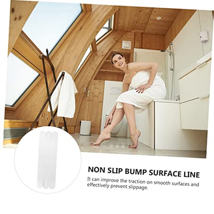 12pcs Slip Shower Stickers for Bathtubs and Floors Non Slip Strips Transparent Bath Safety for Stairs Showers Swimming Pools - size: 12 pcs